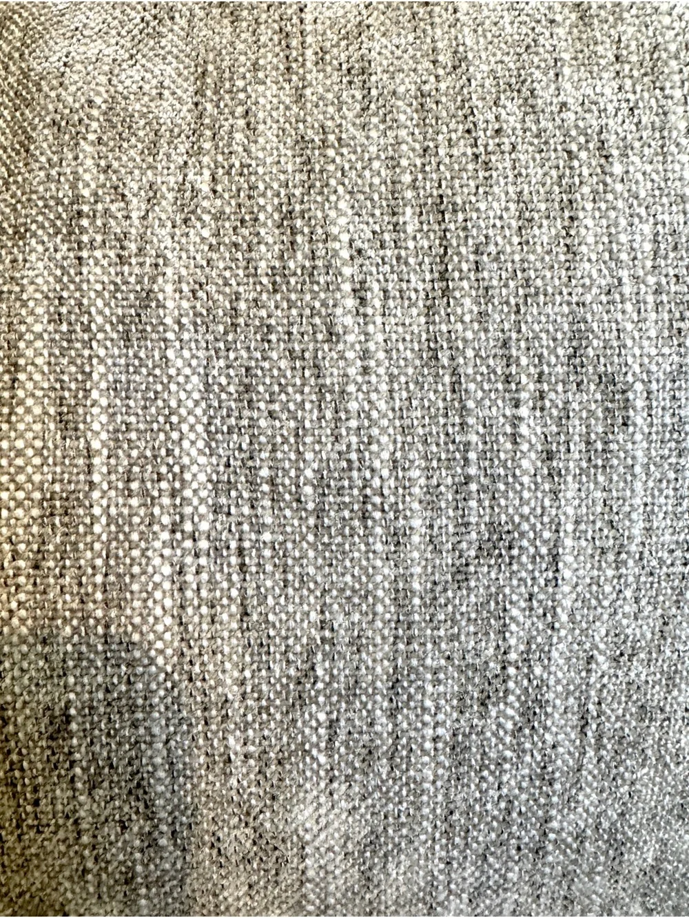Catherine Malandrino Textured Lumbar Pillow - Gray with Gold-Toned Zipper Decor